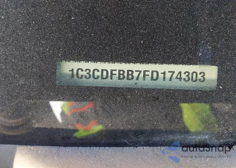 2015 Dodge Dart Sxt из США, поврежденный, VIN 1C3CDFBB7FD174303